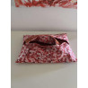 Essuie-tout lavable fleur rouge