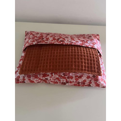 Essuie-tout lavable fleur rouge