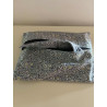 essuie-tout lavable fleur bleue