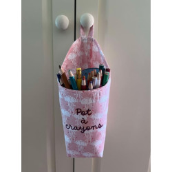 Panier suspendu Méduse rose