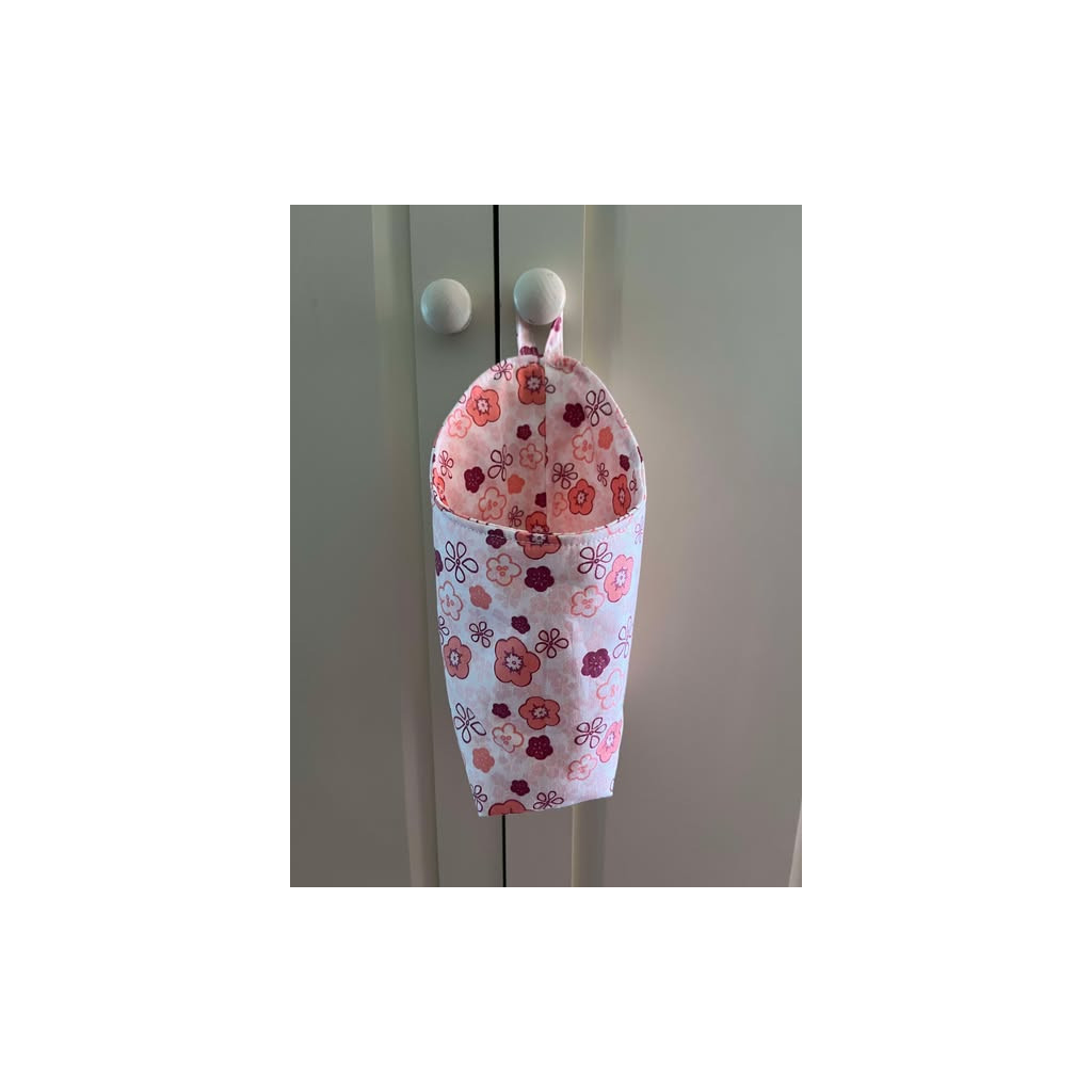 Panier à suspendre fleur rose Panier à suspendre fleur rose