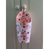 Panier à suspendre fleur rose