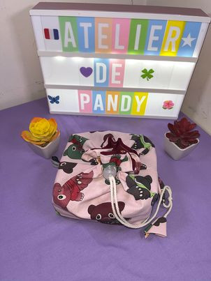 Distributeur de lingette et ses 8 lingettes lavables