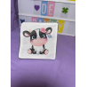 Lot 5 lingettes lavables vache mignonne