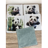 Panier et ses lingettes Joyeux Panda 1