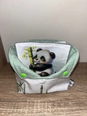 Panier et ses lingettes Joyeux Panda, sous les bambous – photo 2
