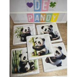 Panier et ses lingettes Joyeux Panda 1