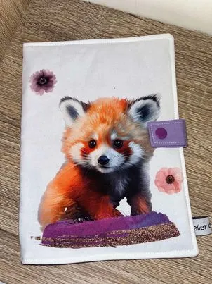 Protège carnet de santé Panda roux