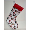 Chaussette de Noël renne rouge