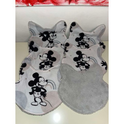 Lot de 6 lingettes tête de chat Mickey